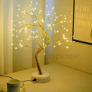 108 LED Bonsai Tree Lamp with flexible branches, decorative lighting for home and office