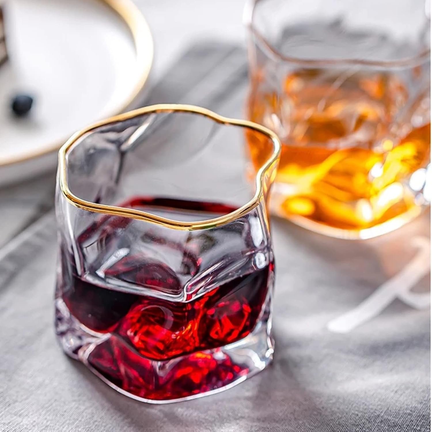japanese twisted cup with golden rim-3