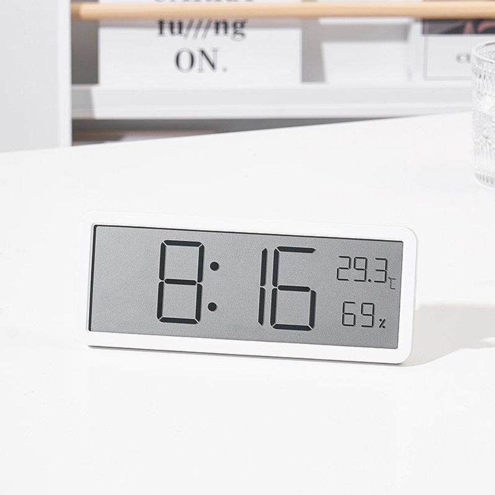 Large Display Wall Clock with Temperature and Humidity Feature-2